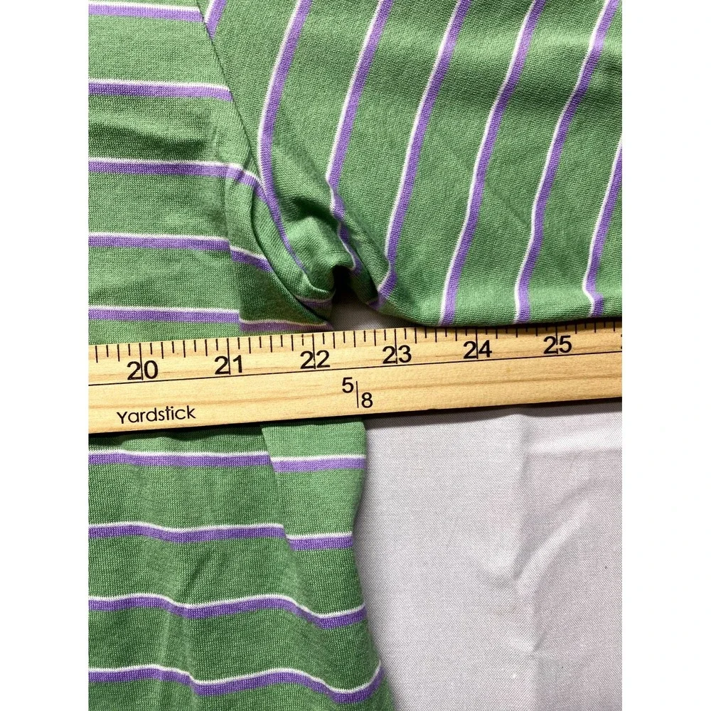 Polo Golf Ralph Lauren Polo Shirt Mens XL Green Purple Striped Performance